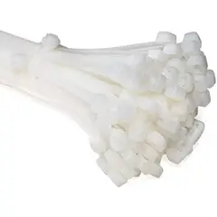 OEM - Bridas Amarra Cables Plástico 120 Piezas 200mm Blanco