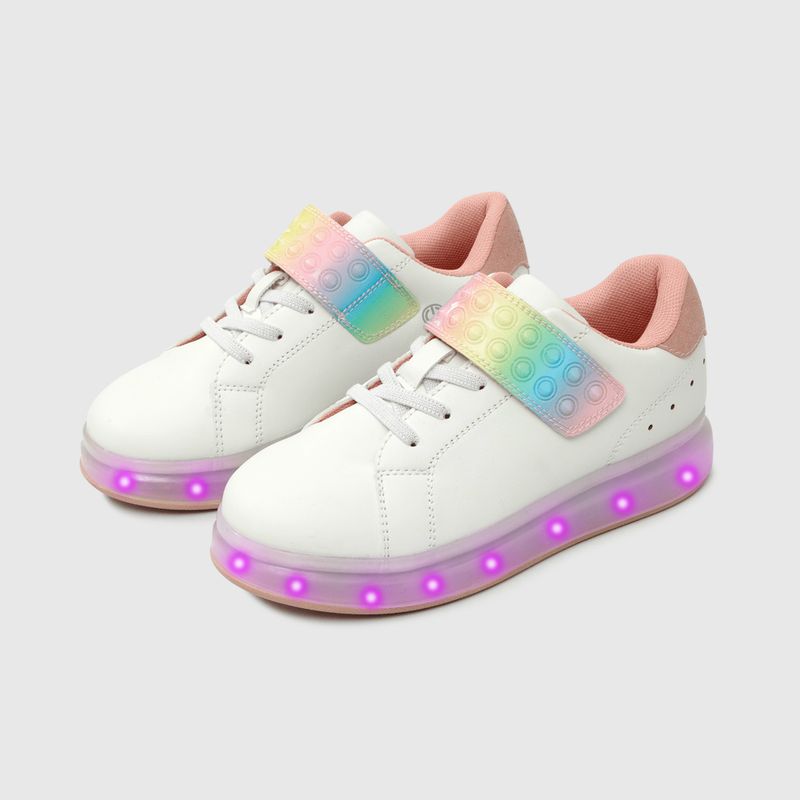 COLLOKY - Zapatilla luces Niña Blanco 50080 Colloky