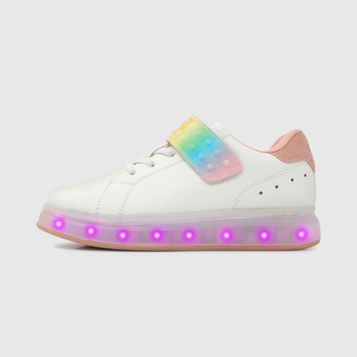 COLLOKY - Zapatilla luces Niña Blanco 226747 Colloky