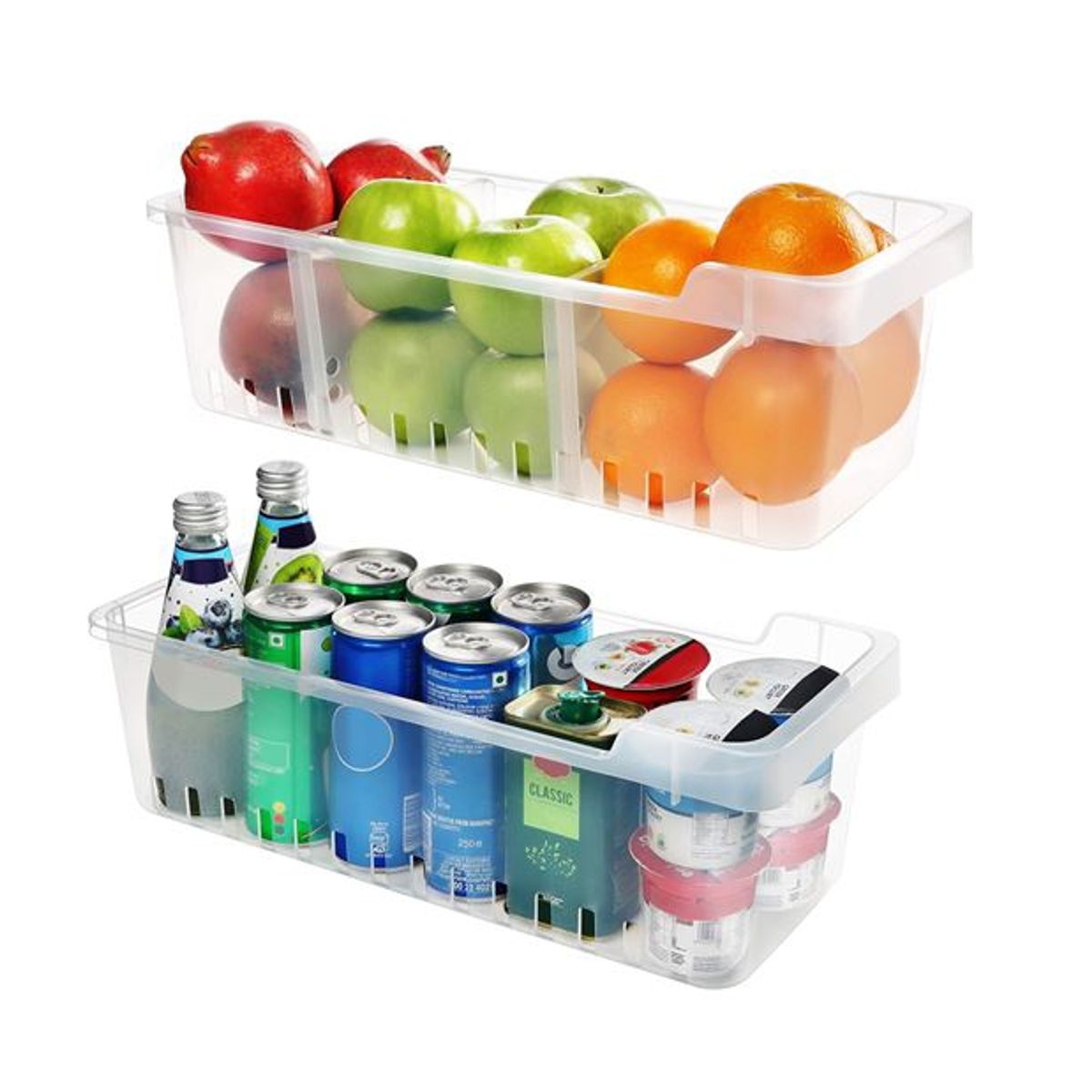 GENERICO - Caja Organizadora Plástica de Almacenamiento Para Refrigerador