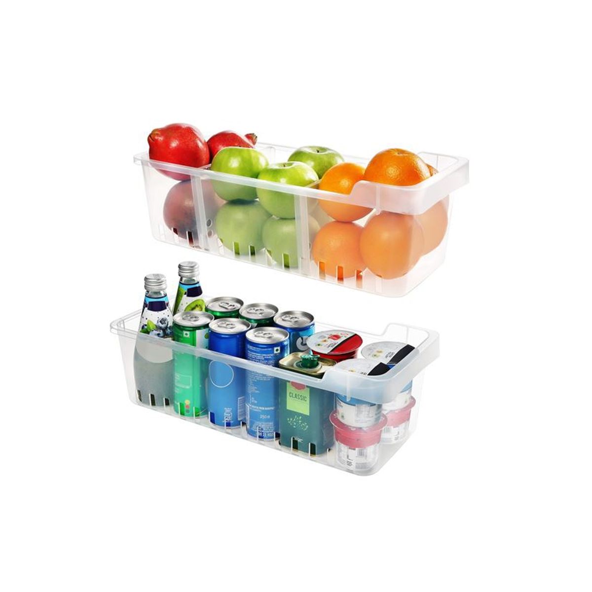 GENERICO - Caja Organizadora Plástica de Almacenamiento Para Refrigerador