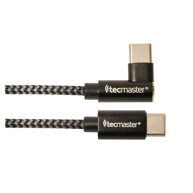 TECMASTER - CABLE TIPO-C A TIPO-C USB 2.0 60W 3A 90° 1.5 METROS TM-200544