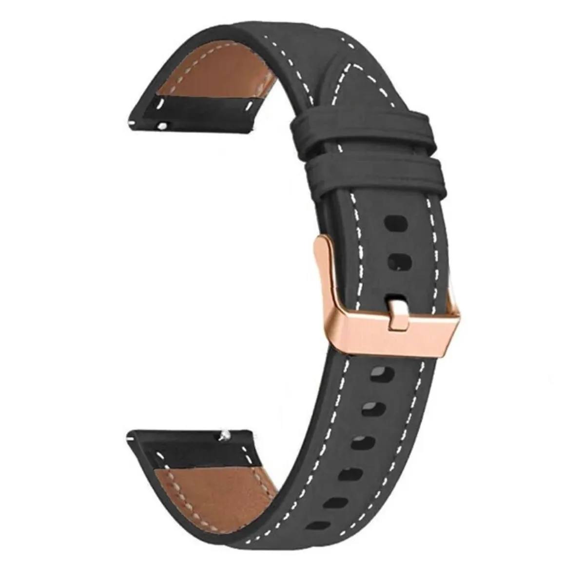 GENERICO - Correa Cuero compatible Huawei Gt 6, 5, 4 41mm 18mm