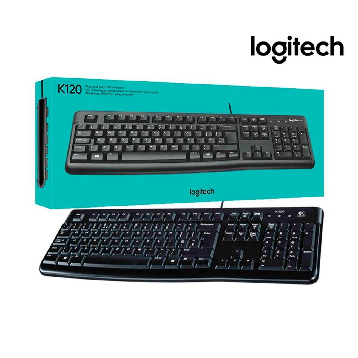 LOGITECH - Teclado Alámbrico Logitech K120 Usb Español BG