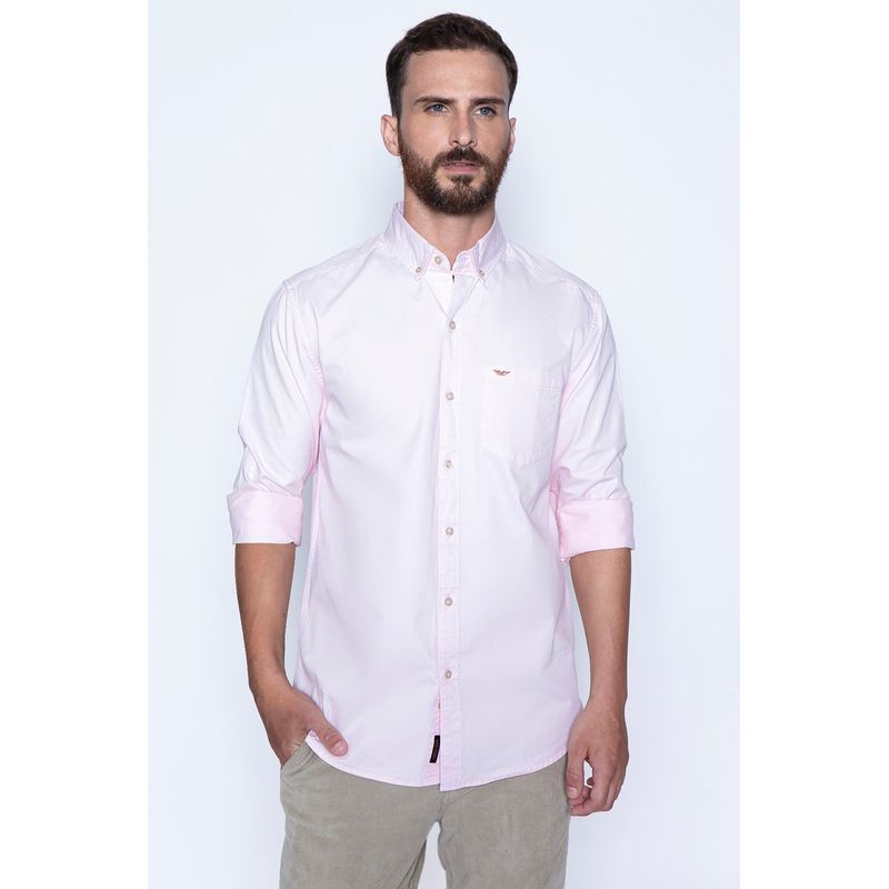FEROUCH - Camisa Garment Dyed Sport Fj Rosado Ferouch