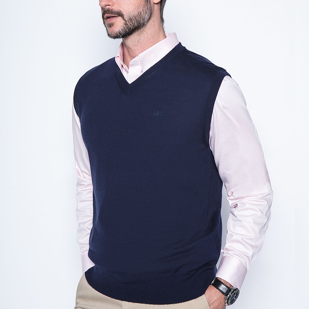 NEW MAN - Chaleco Lisboa Azul New Man