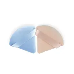MAXBELLE - Mini Esponjas De Terciopelo Triangular Para Maquillaje Azul Y Rosado