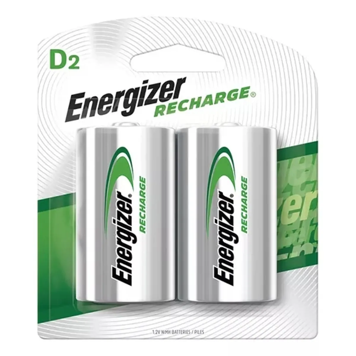 ENERGIZER - PACK 2 BATERÍAS D2 ENERGIZER RECARGABLES