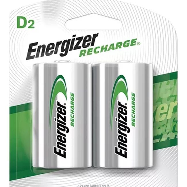 ENERGIZER - PACK 2 BATERÍAS D2 ENERGIZER RECARGABLES