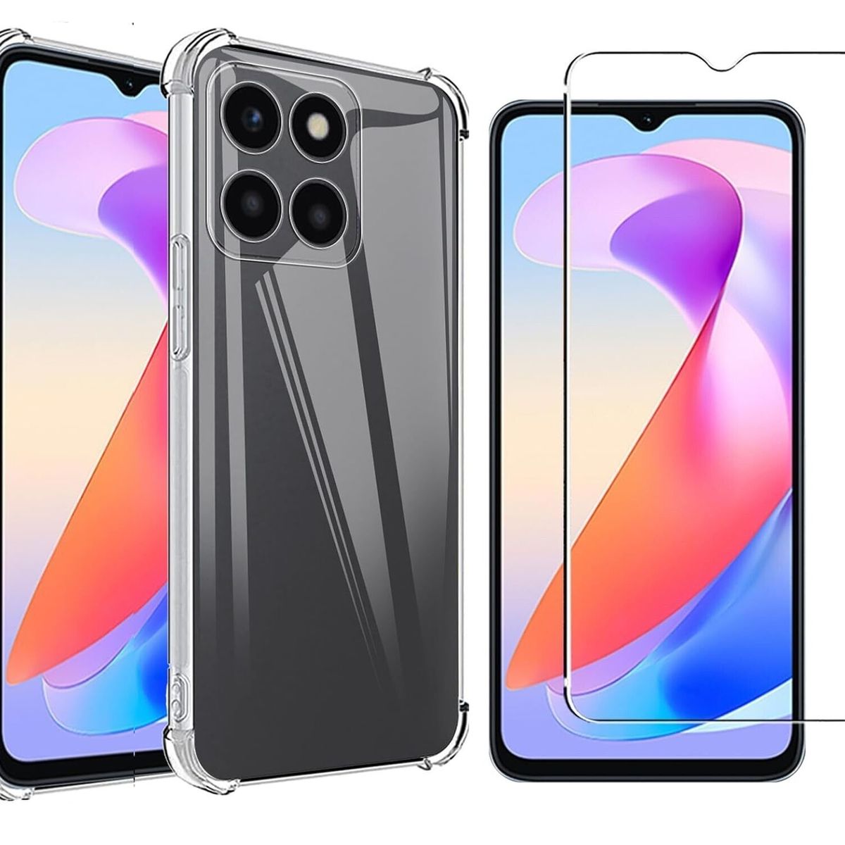 GENERICO - Carcasa Honor X8B Antishock Compatible + Lamina Completa - Agua