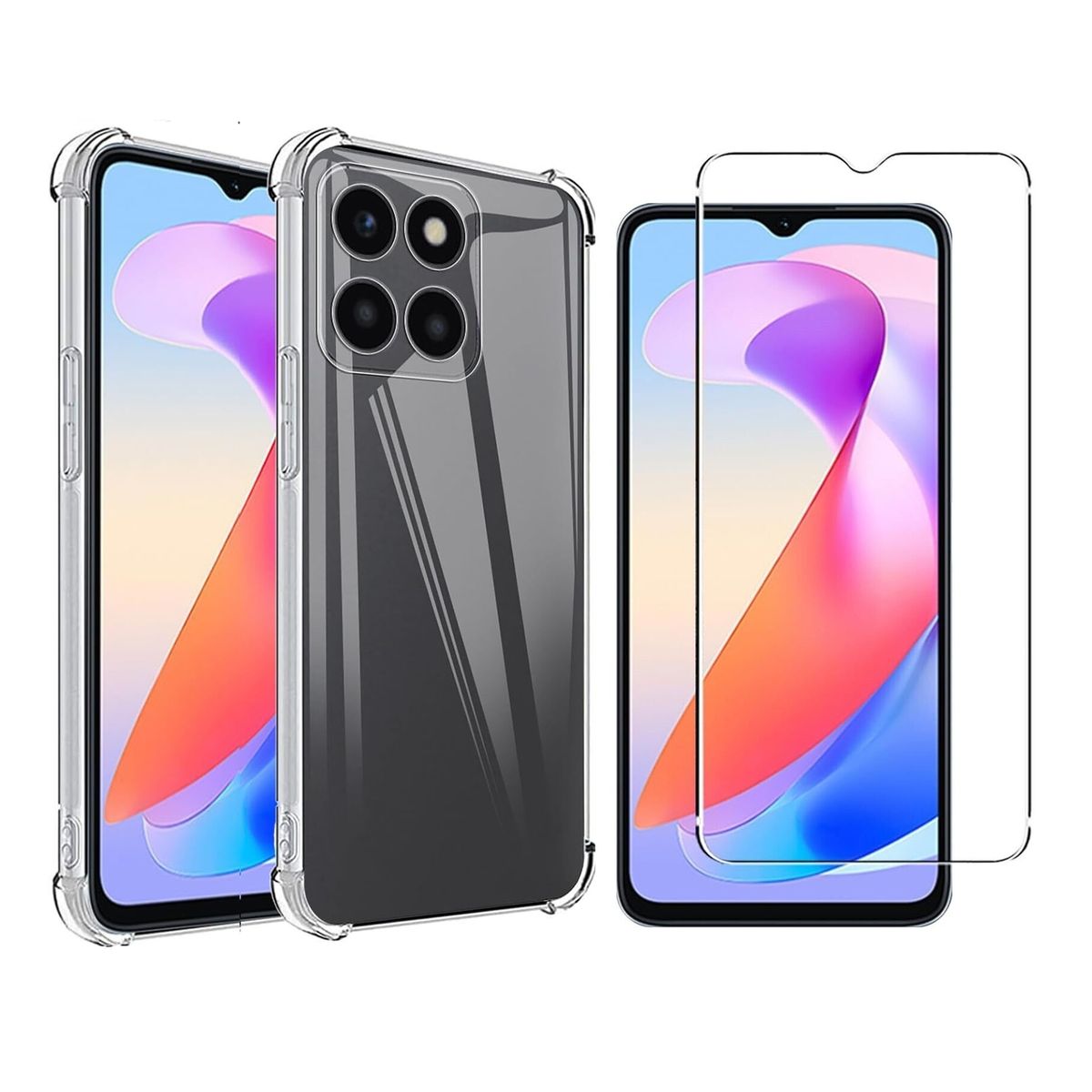 GENERICO - Carcasa Honor X8B Antishock Compatible + Lamina Completa - Agua