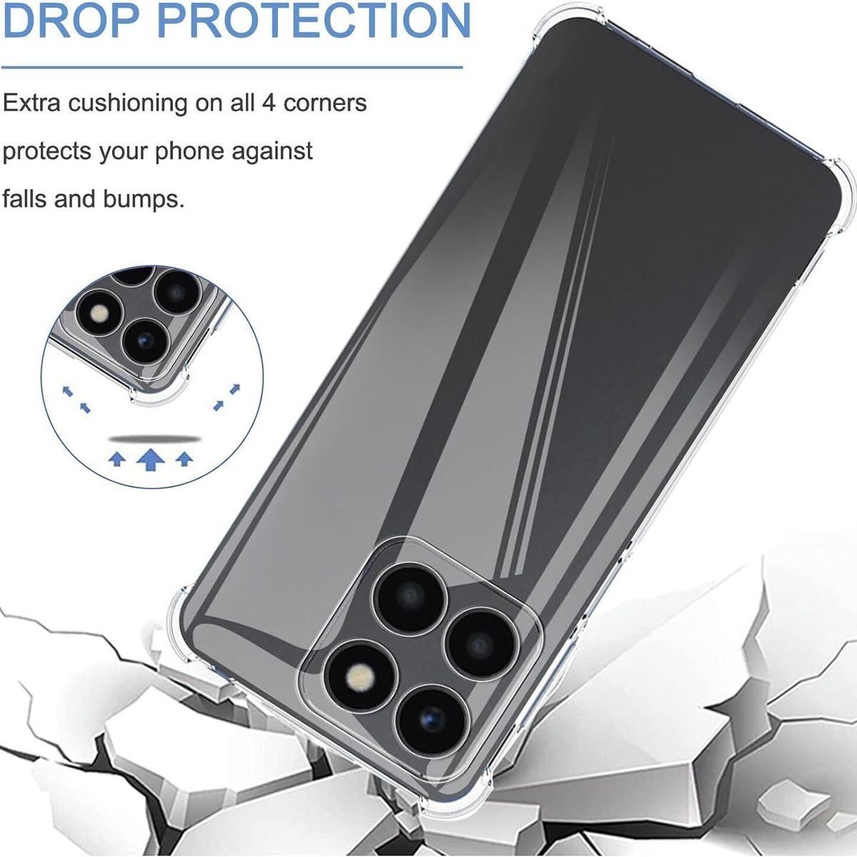 GENERICO - Carcasa Honor X8B Antishock Compatible + Lamina Completa - Agua