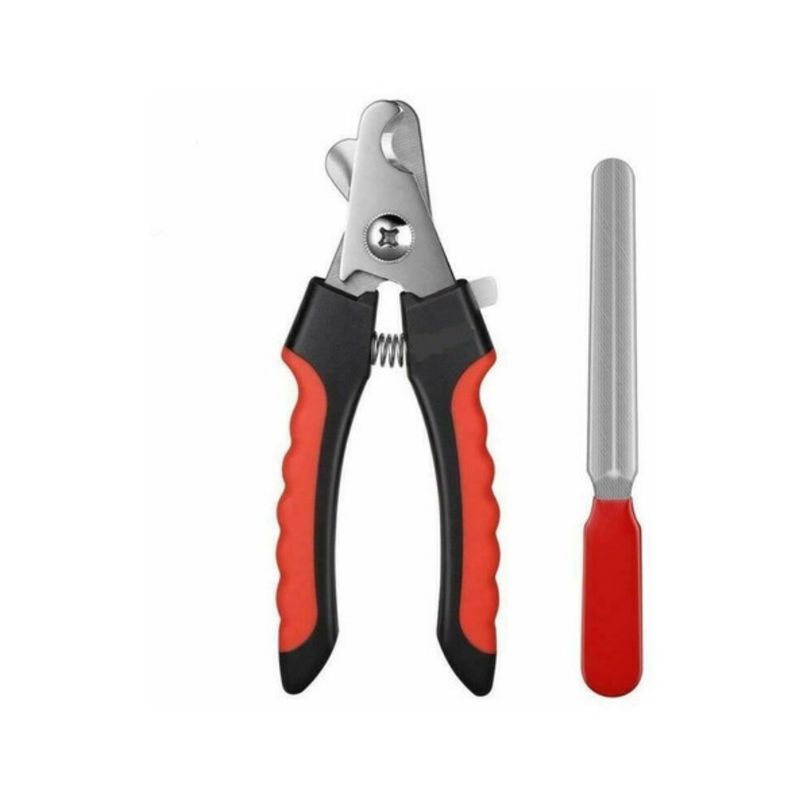 MARBEN PETS - Cortauñas con Lima grande Rojo para Mascota