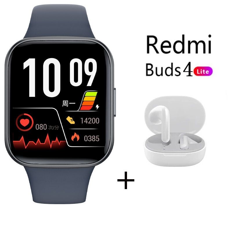 XIAOMI - Reloj inteligente Y83 Azul + xiaomi Redmi Buds 4 Lite - Blanco