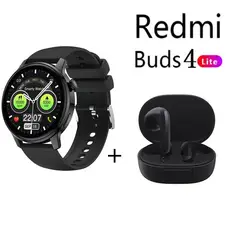 XIAOMI - S46 reloj inteligente deportivo Negro+xiaomi Redmi Buds 4 Lite - Negro