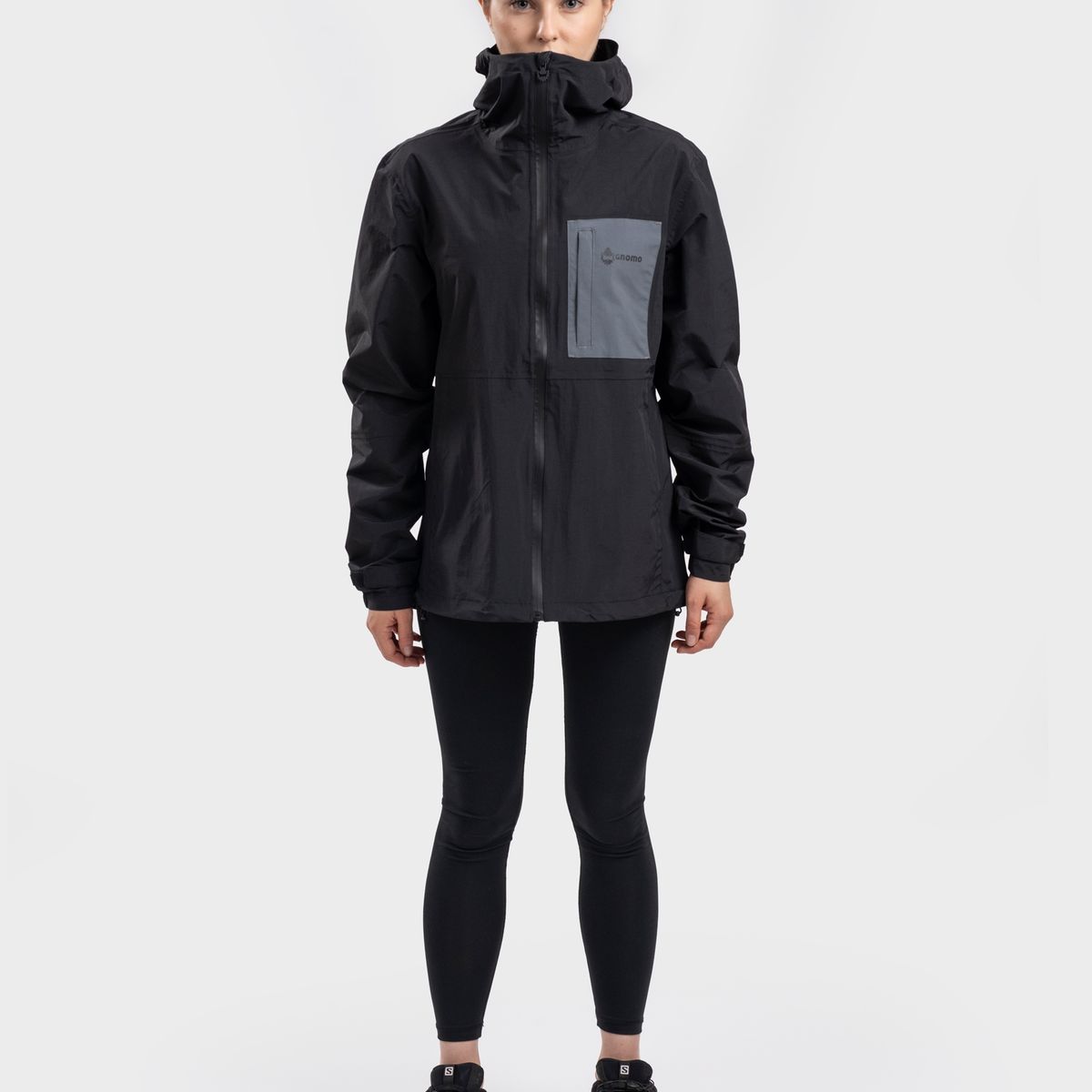 GNOMO - Chaqueta Impermeable Danira Mujer Black Gnomo