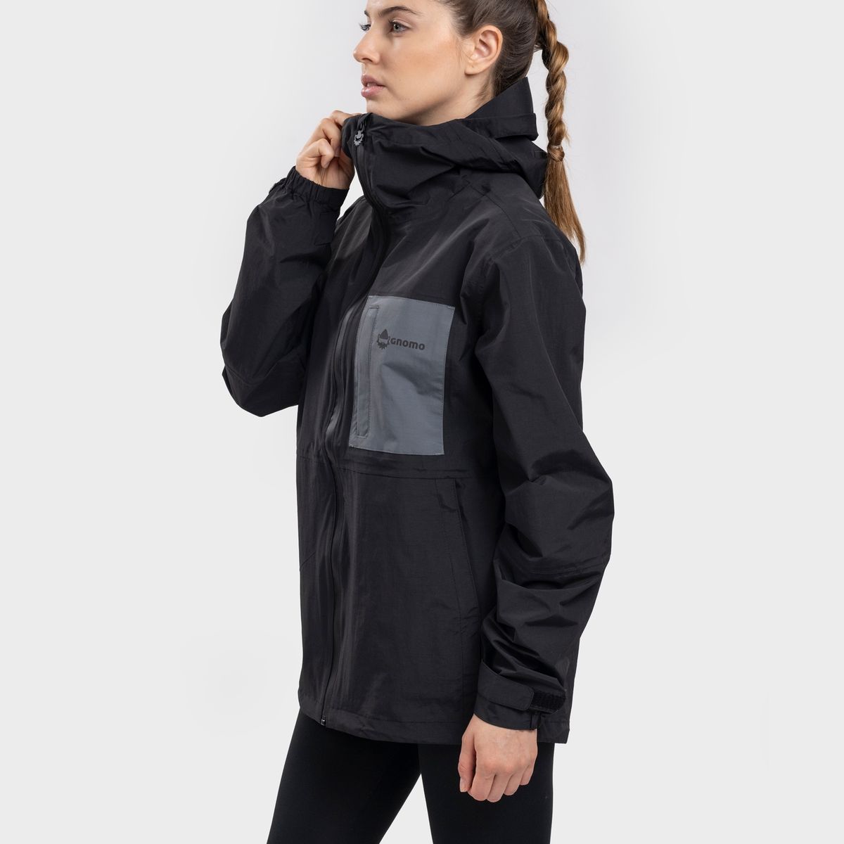 GNOMO - Chaqueta Impermeable Danira Mujer Black Gnomo