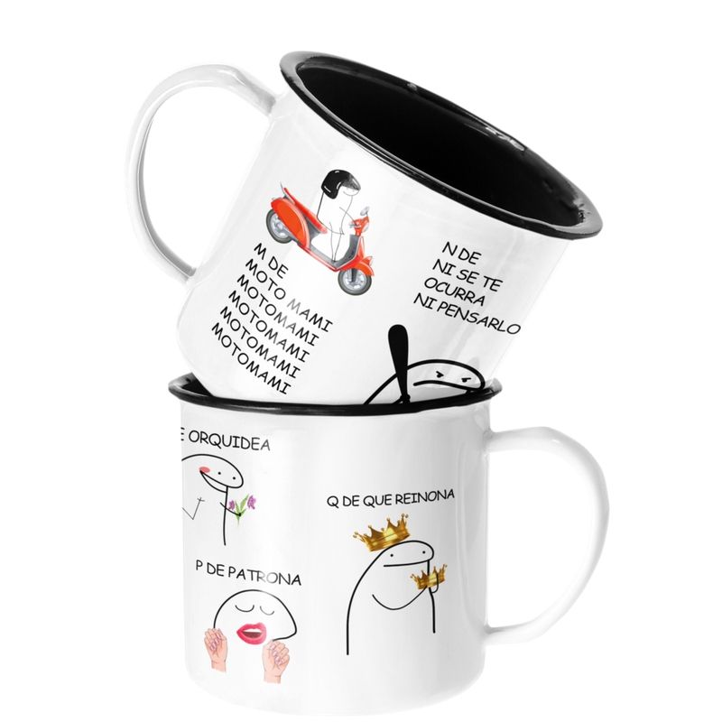SM - Taza Enlozada Lechera Rosalia Moto Mami Musica SM