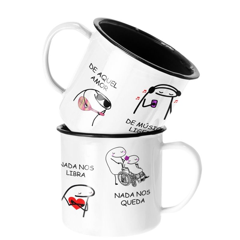 SM - Taza Enlozada Lechera Soda Stereo De Musica Ligera SM