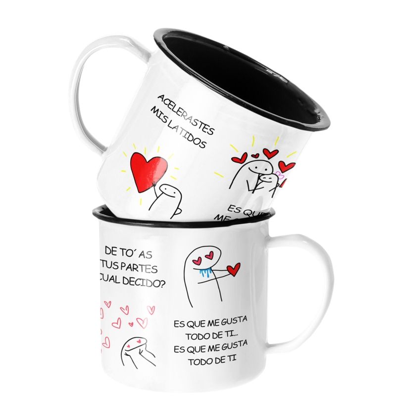 SM - Taza Enlozada Lechera Raw Alejandro Me gusta todo de Ti SM