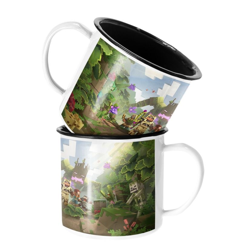 SM - Taza Enlozada Lechera Minecraft Videojuego Selva Grupo SM