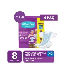PLENITUD - Pañales Adulto Protect 8uni Talla Xg 4paq