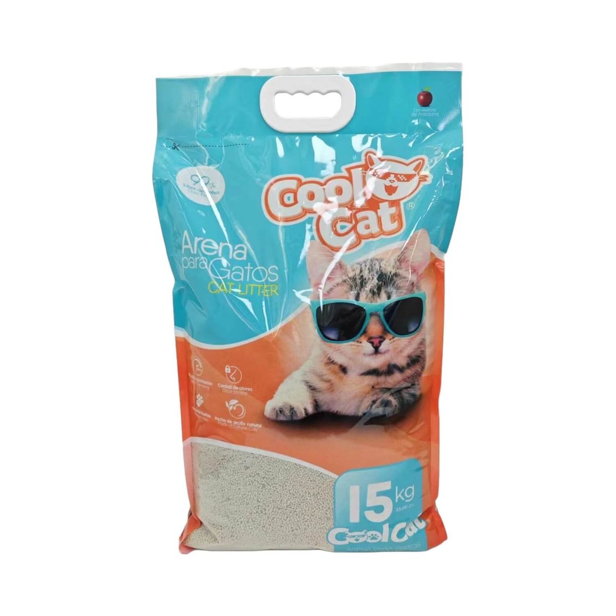 COOL CAT - Arena Sanitaria Aglutinante Para Gato 15Kg Cool Cat COOL CAT