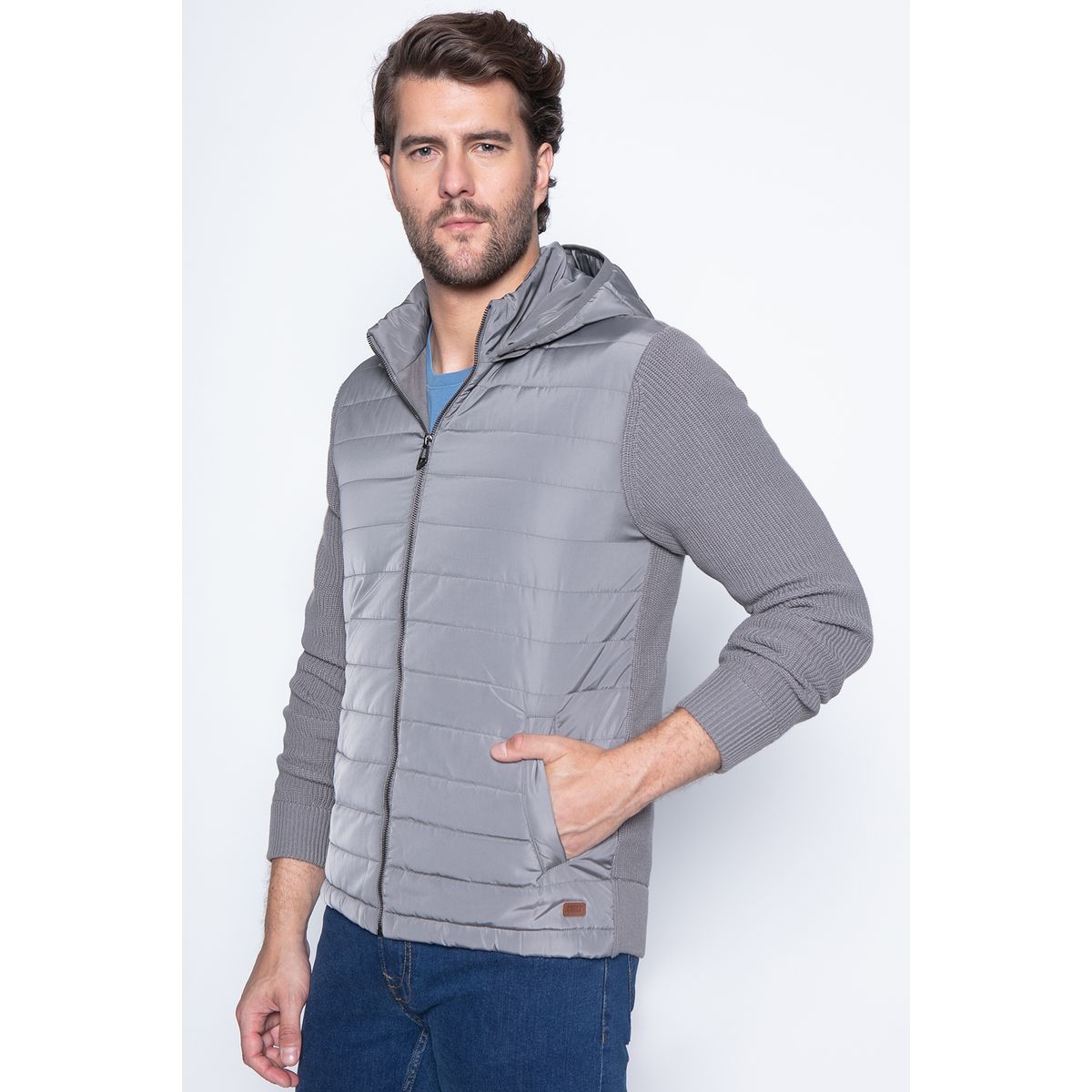 NEW MAN - Sweater Sintra Gris New Man