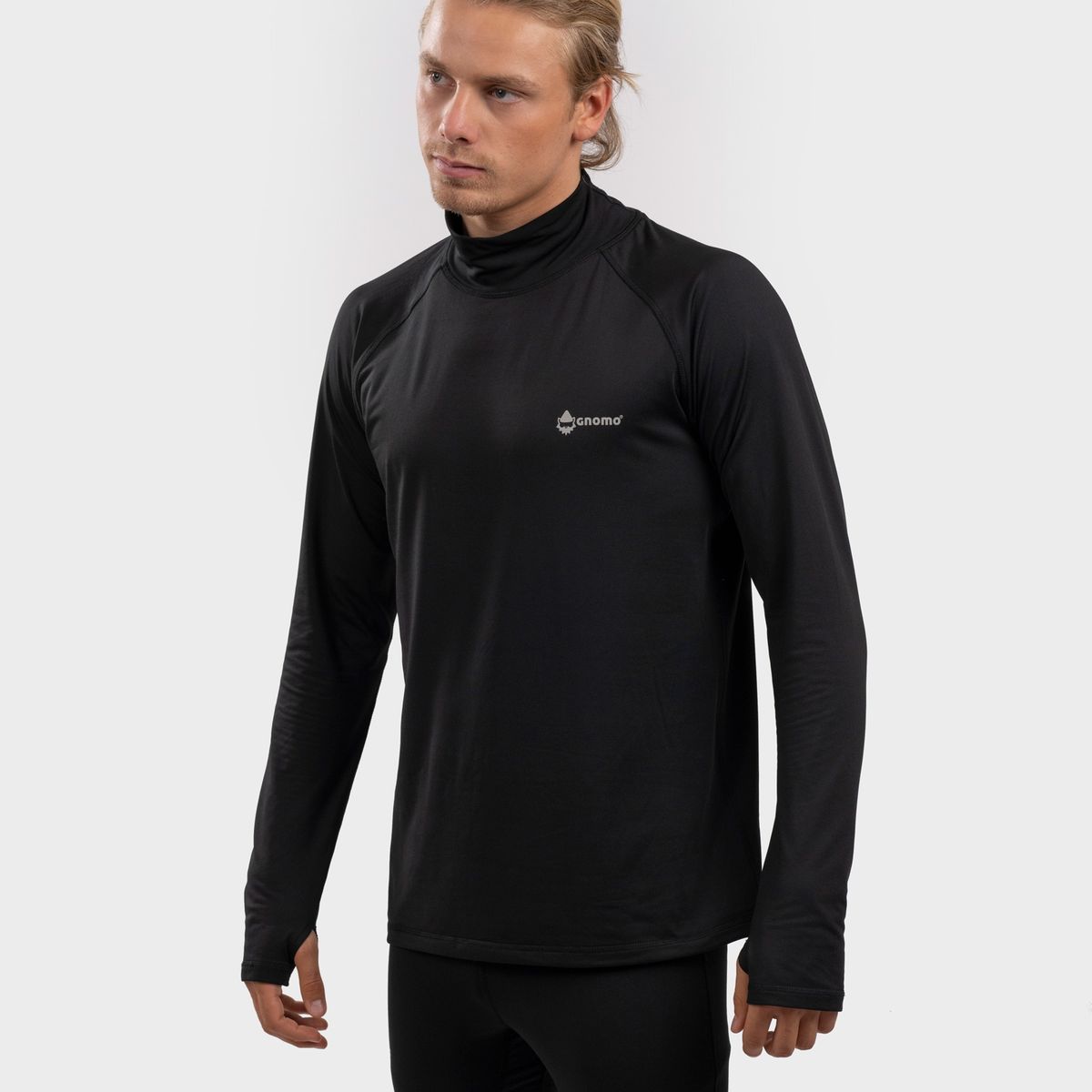GNOMO - Primera Capa PullOver Eco Rastor Hombre Black Gnomo.-