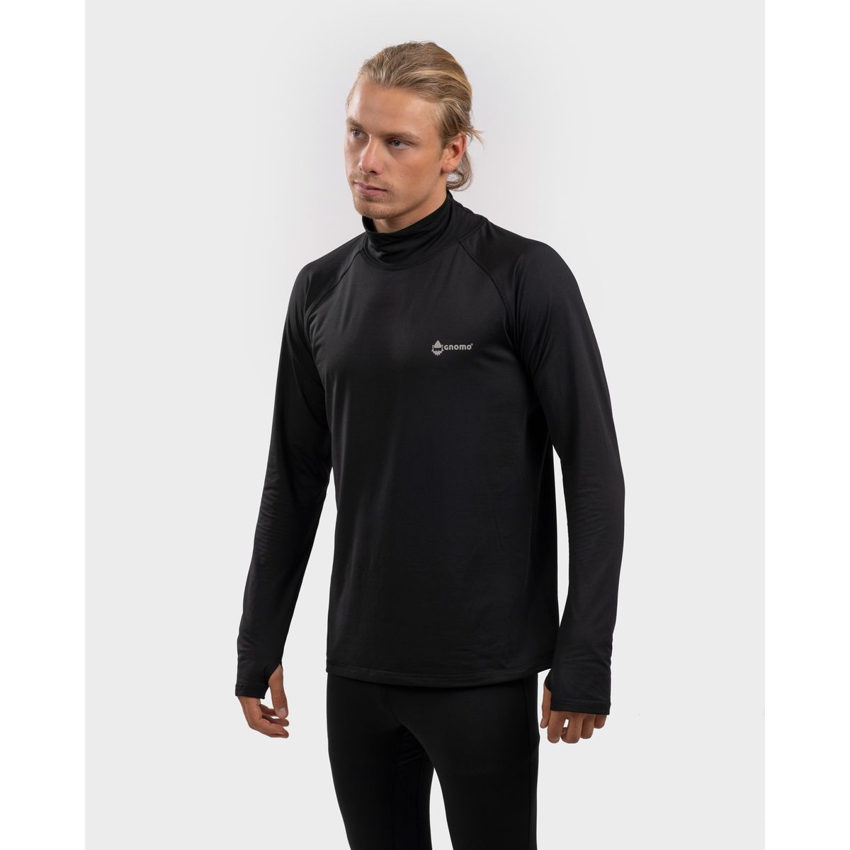 GNOMO - Primera Capa PullOver Eco Rastor Hombre Black Gnomo.-