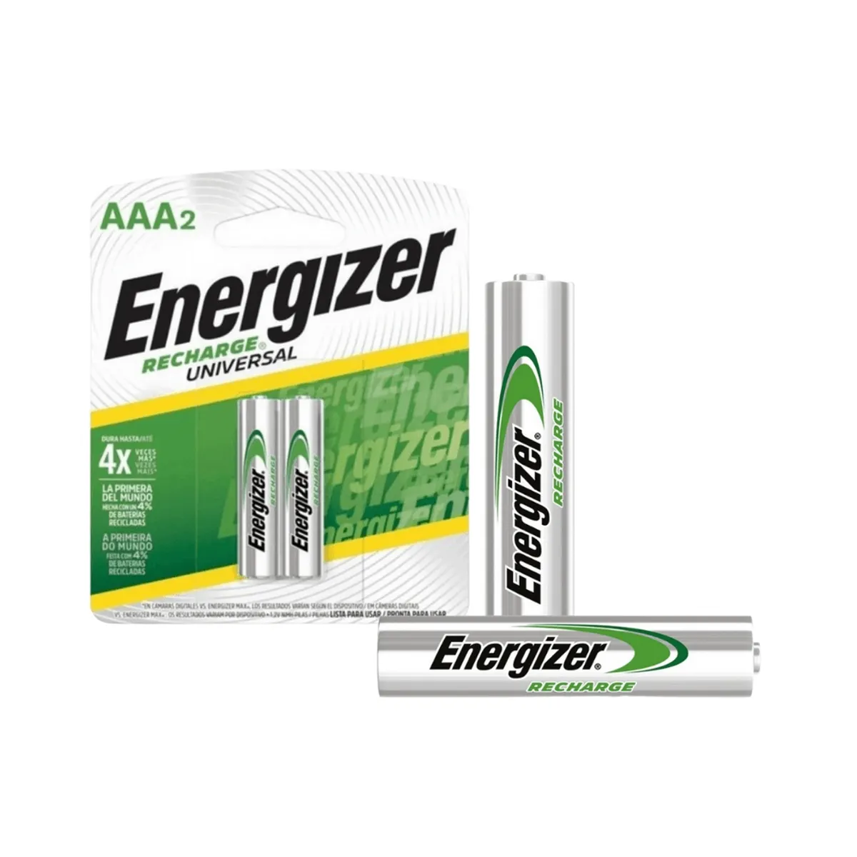 ENERGIZER - Pila Recargable Energizer Tamaño AAA 2 Unidades
