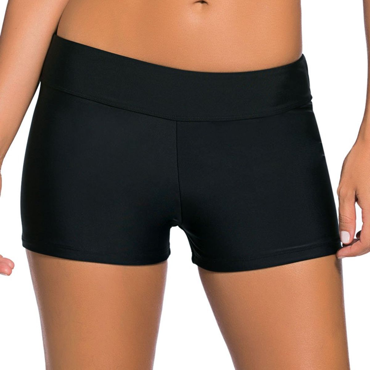 GLORIAHOON - Short De Baño Hot Pants Sexy Negro Gloriahoon