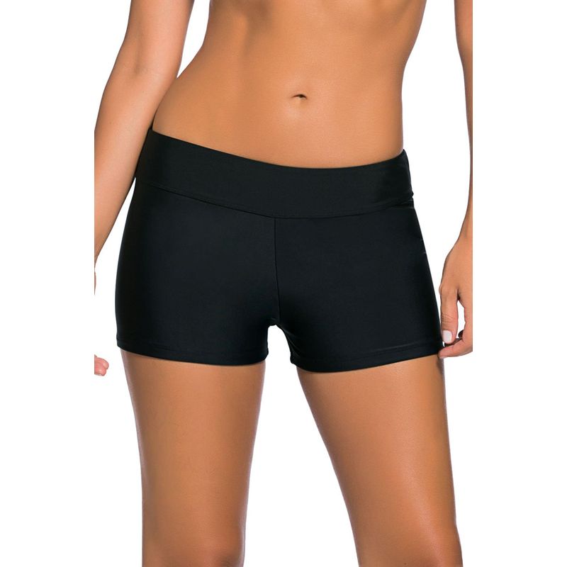 GLORIAHOON - Short De Baño Hot Pants Sexy Negro Gloriahoon