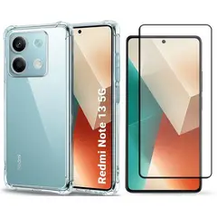 GENERICO - Carcasa Xiaomi Redmi Note 13 5g Antishock Compatible + Lamina Completa - Agua