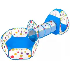 OFERTABKN - Carpa Piscina De Pelotas Con Tunel Castillo Plegable Celeste