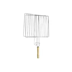 IMPORTCLICK - Parrilla Asado Rejilla Metal Mango Madera