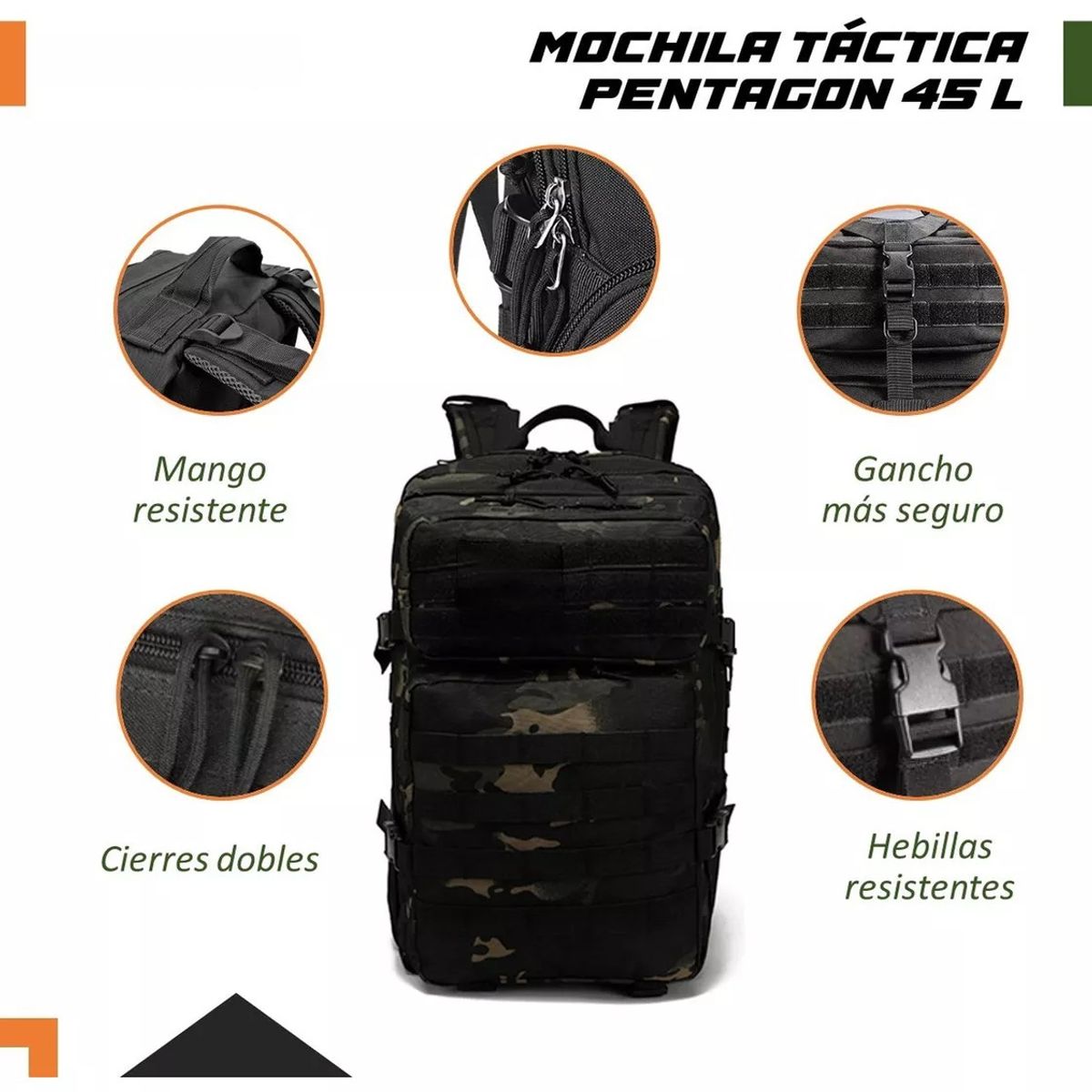 GENERICO - Mochila Tactica Militar