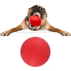 GENERICO - Pelota Goma Extra Dura Perro Mordedura Entrenamiento 8cm