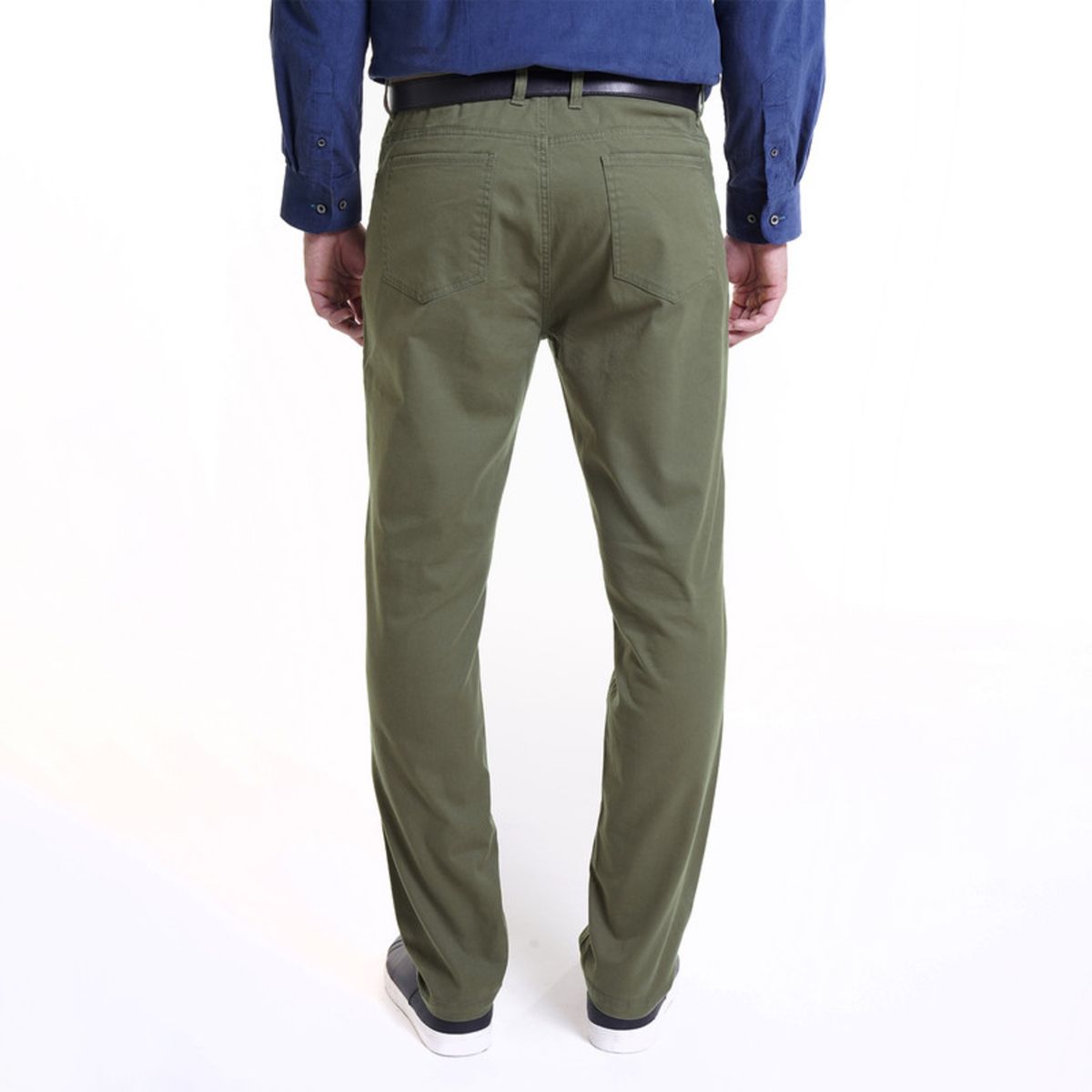 POTROS - Pantalón 5 Bolsillos Spandex Verde Musgo POTROS