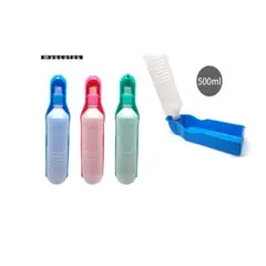 GENERICO - Botella De Agua Para Mascotas Color Rosa 500ml