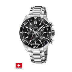 FESTINA SWISS - Reloj F20042/4 Negro Hombre CHRONO