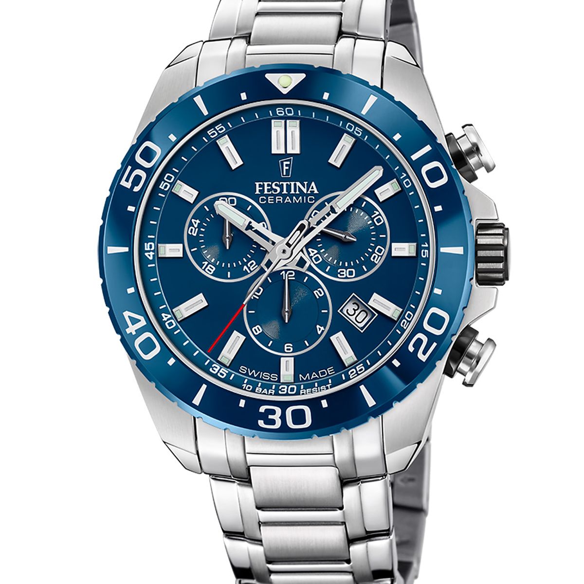 FESTINA SWISS - Reloj F20042/2 Festina Swiss Azul Hombre CHRONO