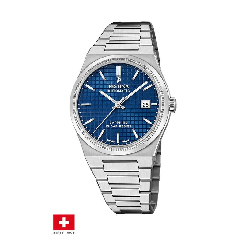 FESTINA SWISS - Reloj F20028/2 Festina Swiss Azul Hombre My Swiss Time