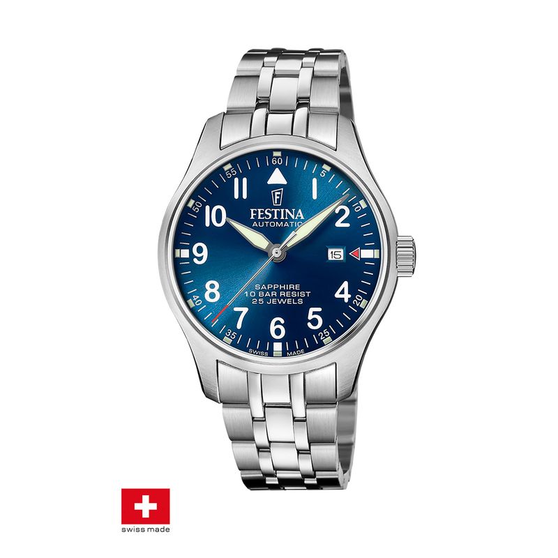 FESTINA SWISS - Reloj F20151/C Festina Swiss Azul Hombre Swiss Made