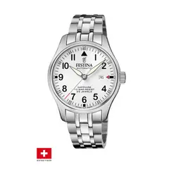 FESTINA SWISS - Reloj F20151/A Plateado Hombre Swiss Made
