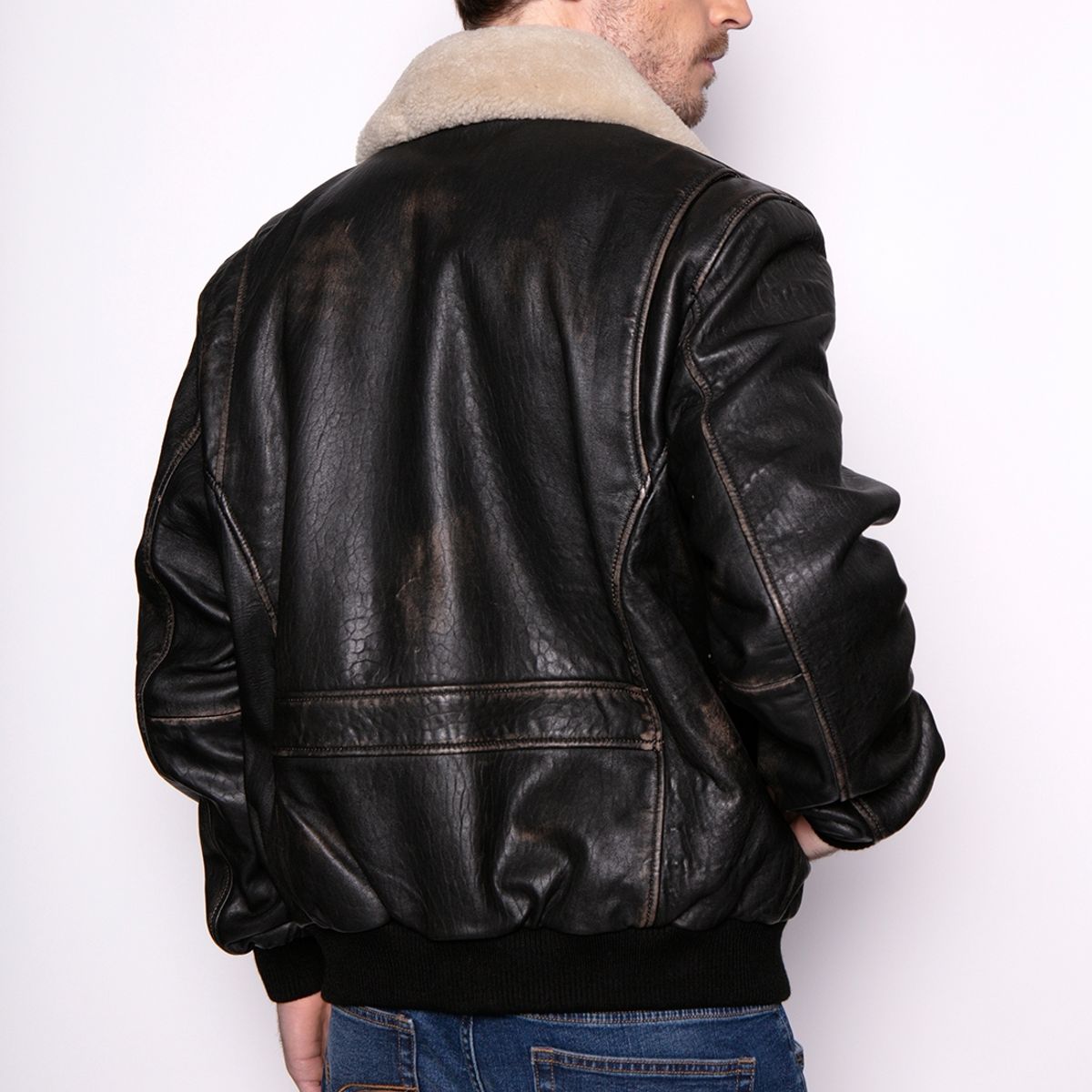 FEROUCH - Chaqueta Pilot Vintage Wisconsin Café Ferouch