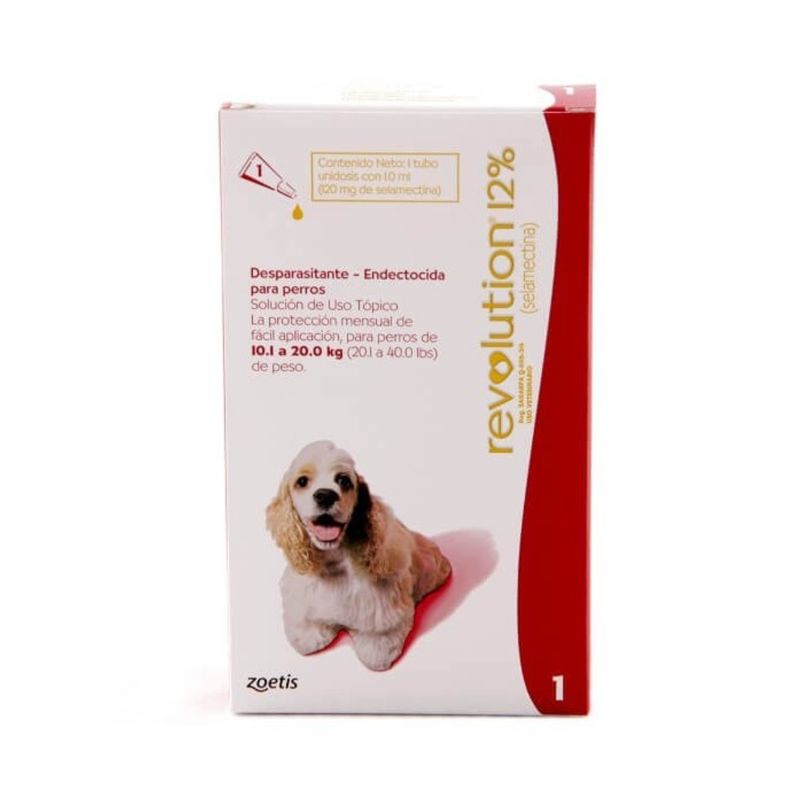 GENERICO - Pipeta Antiparasitario Revolution 12% Perros de 10 a 20 kg