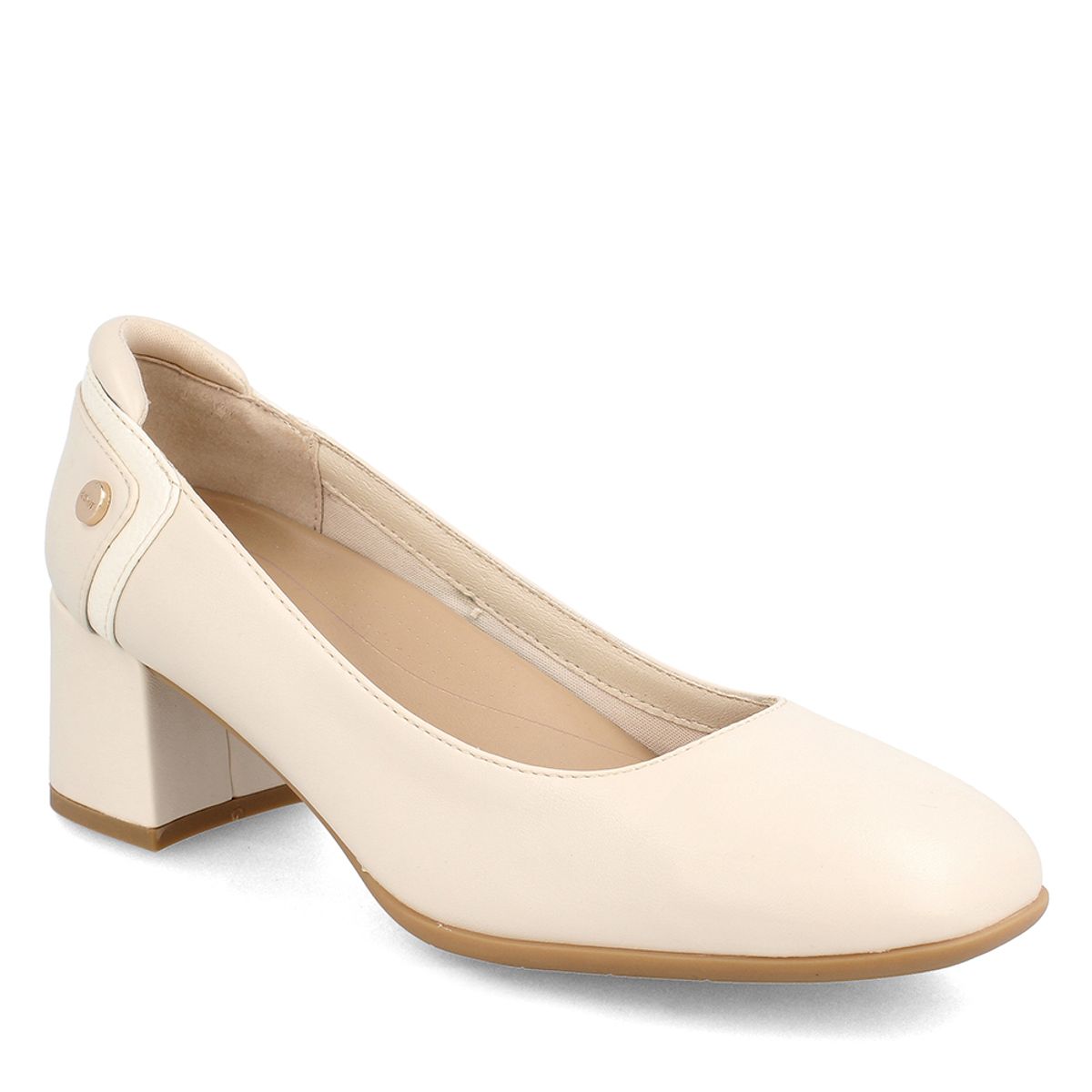 BATA - Zapato Taco Mujer Bata Comfit Floral Blanco