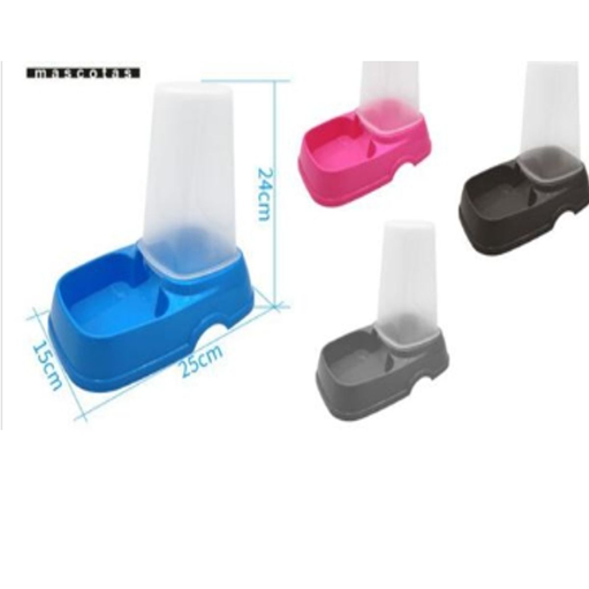 GENERICO - Alimentador Automático Para Mascotas 15L Azul