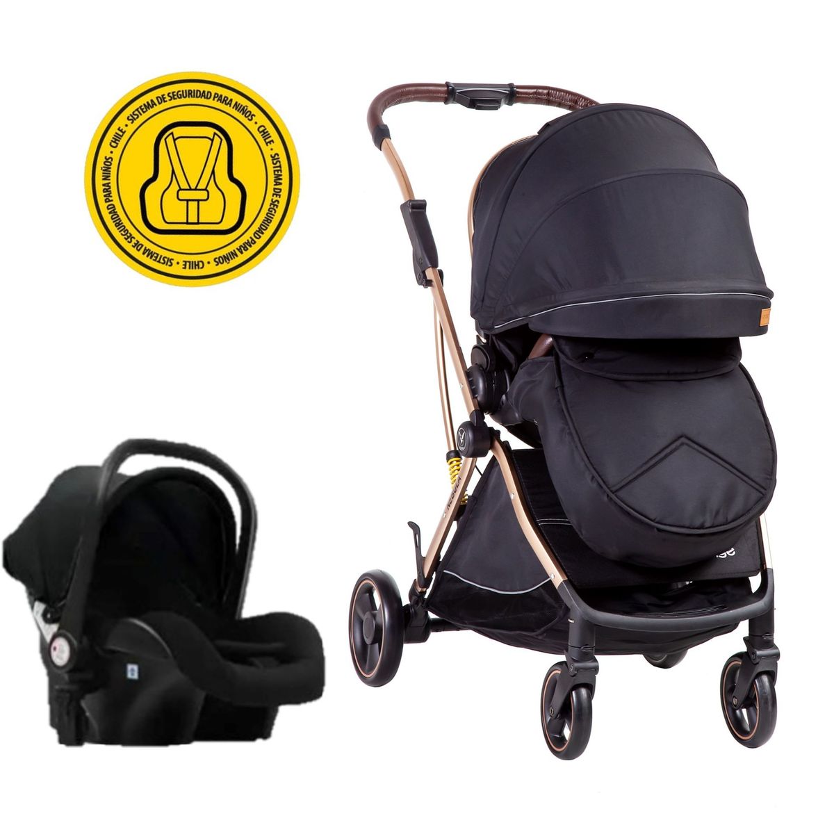 VOYAGE - Coche Travel System Nebula Black